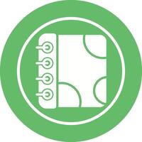 Notebook with Decorative Vector Icon