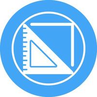 Triangular Ruler Vector Icon