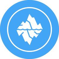 icono de vector de glaciar