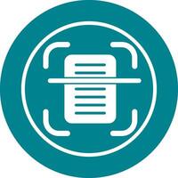 Document Scanning Vector Icon