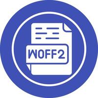 WOFF2 Vector Icon