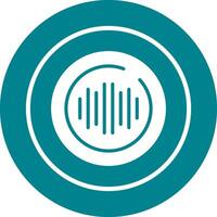 Audio Spectrum Circle Vector Icon