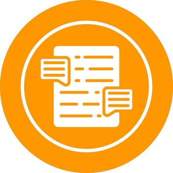 Document Commenting Vector Icon