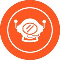 Astronaut Helmet Vector Icon