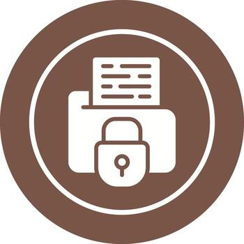 Secure Folder Vector Icon