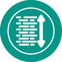 Line Spacing Vector Icon