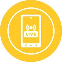 Live Streaming Vector Icon