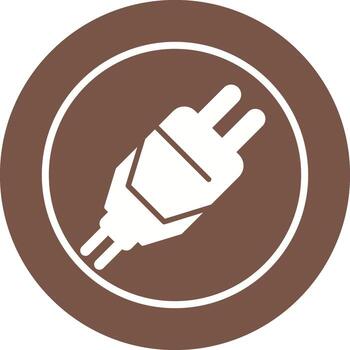 icono de vector de enchufe