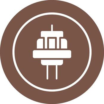 icono de vector de enchufe