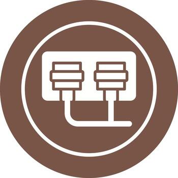 icono de vector de enchufe
