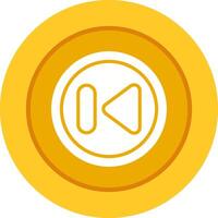 Previous Track Button Vector Icon