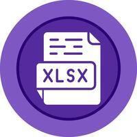 icono de vector xlsx