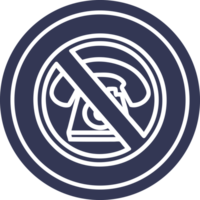 sin icono circular de llamadas en frío png