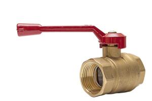 Ball valve front view photo