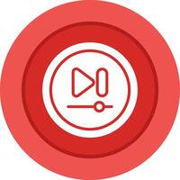 Video Next Track Button Vector Icon