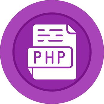 icono de vector de php