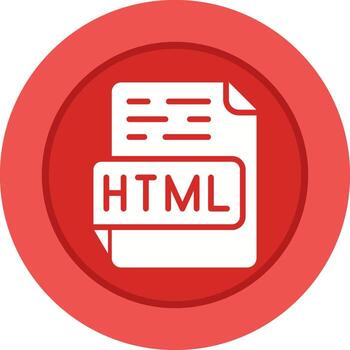 icono de vector html