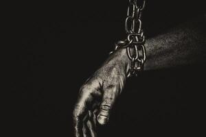 Hand with CHAIN photo