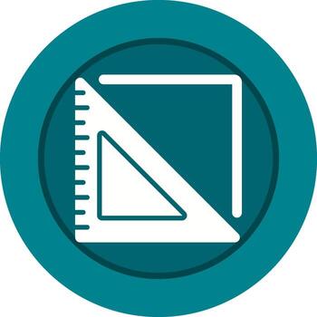 Triangular Ruler Vector Icon