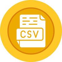 icono de vector csv