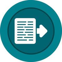 Document Export Vector Icon