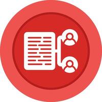 Document Collaboration Vector Icon