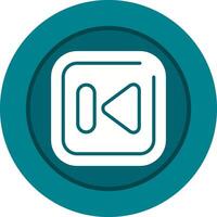 Previous Track Square Vector Icon