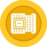 icono de vector de procesador
