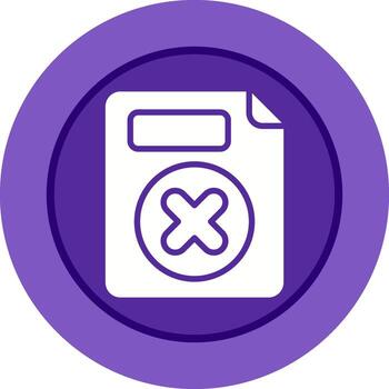 Eliminar botón vector icono