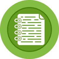 Note Page Vector Icon