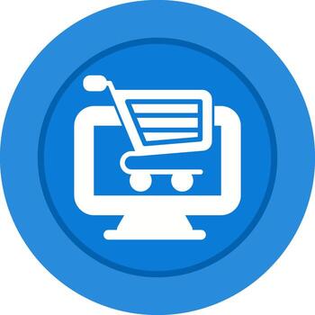 icono de vector de computadora