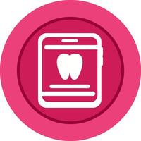 dentista aplicación vector icono