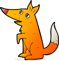 filhote de raposa de desenho animado png