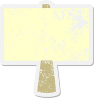 blank sign post grunge sticker png