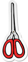 sticker of a cartoon scissors png