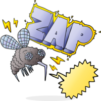 discours bulle dessin animé mouche zappé png