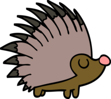 cartoon doodle spiky hedgehog png