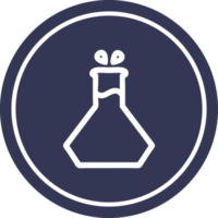 kreisförmiges Symbol für wissenschaftliche Experimente png