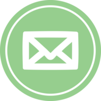 envelope letter circular icon png