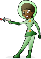 cartoon sci fi girl png