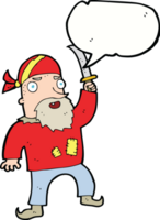 cartoon pirate with speech bubble png