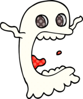 fantasma spettrale di doodle del fumetto png