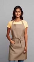 AI generated A Minimal Apron Mockup photo