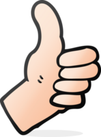 cartoon thumbs up sign png