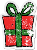 afflitto etichetta di un' cartone animato regalo png