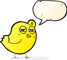 funny cartoon bird with speech bubble png