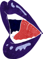 cartoon open mouth png