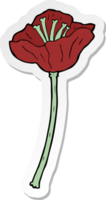 sticker of a cartoon flower png