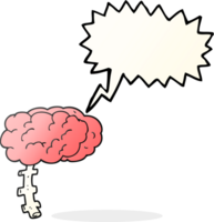 speech bubble cartoon brain png