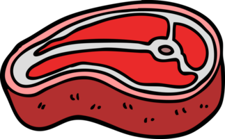 cartoon doodle tasty steak png